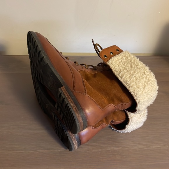 G. H. Bass & Co. Cognac Leather Lace Up Booties - Women’s Size 7.5 - Picture 7 of 7